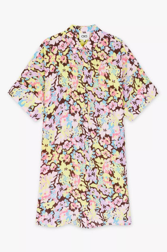 Jurken korte mouw multicolor CKS