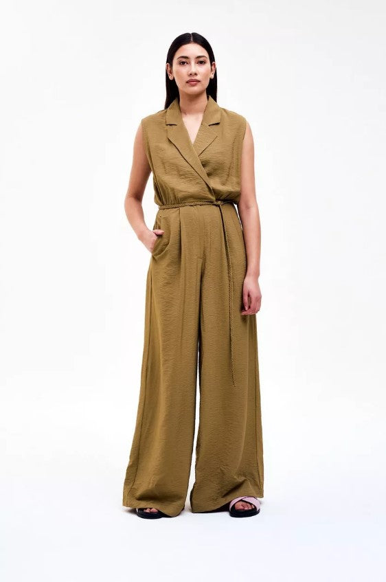 Jumpsuits zonder mouw groen CKS