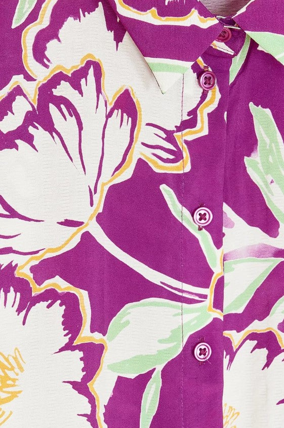 Blouses korte mouw paars CKS