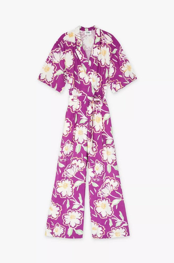 Jumpsuits korte mouw paars CKS
