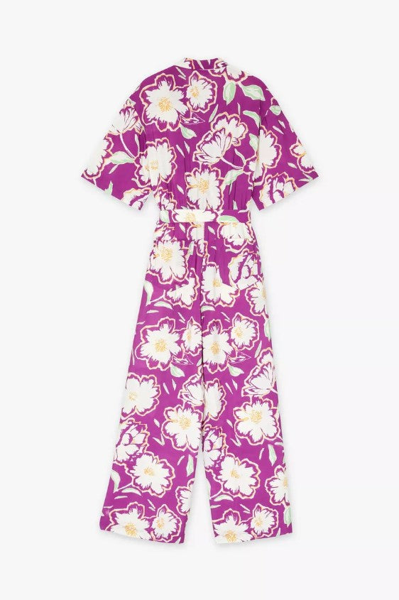 Jumpsuits korte mouw paars CKS