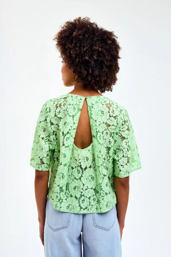 Blouses korte mouw groen CKS