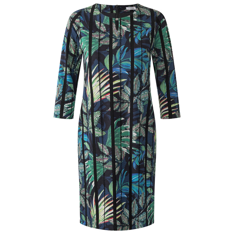 Jurken lange mouw groen Sommermann