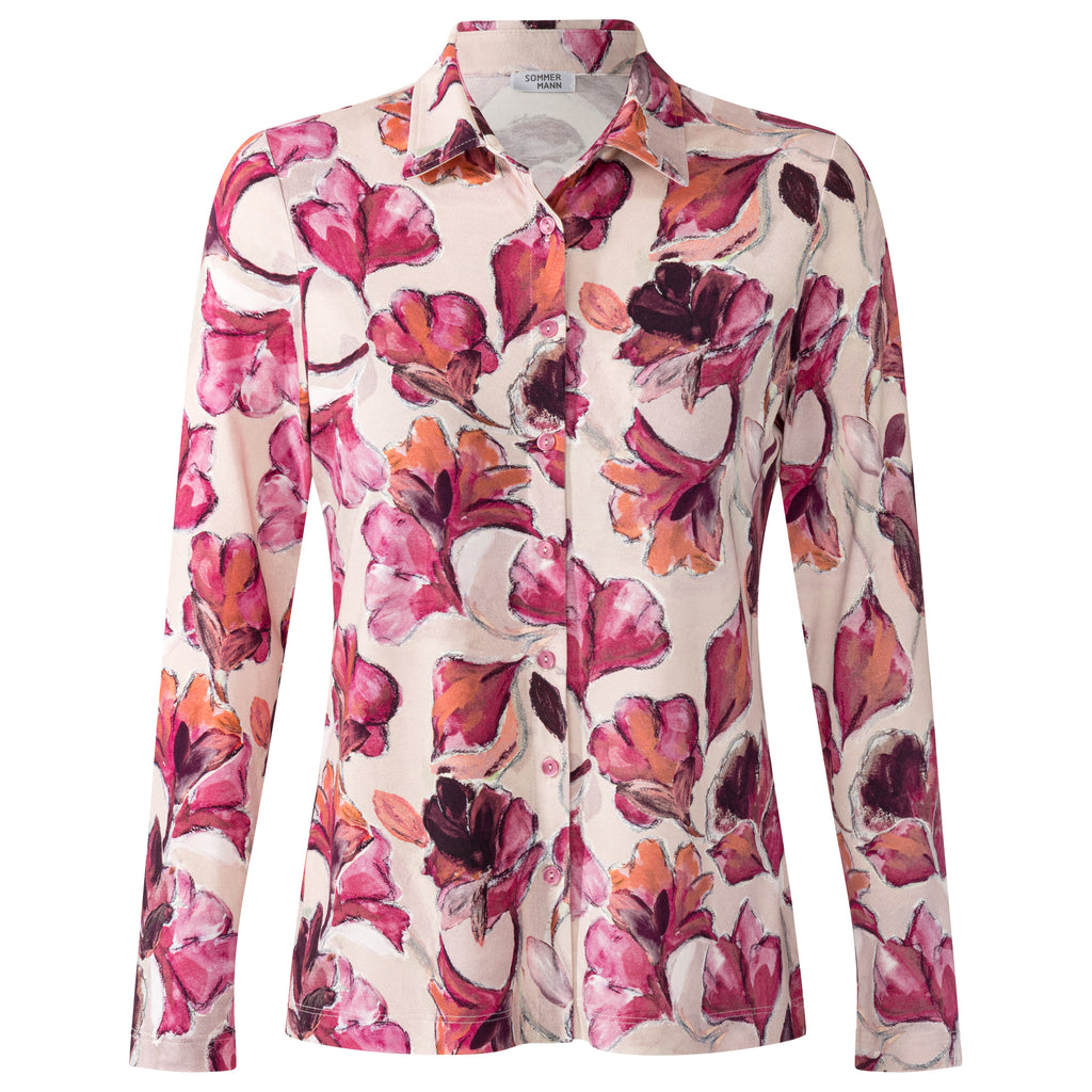 Blouses lange mouw roze Sommermann