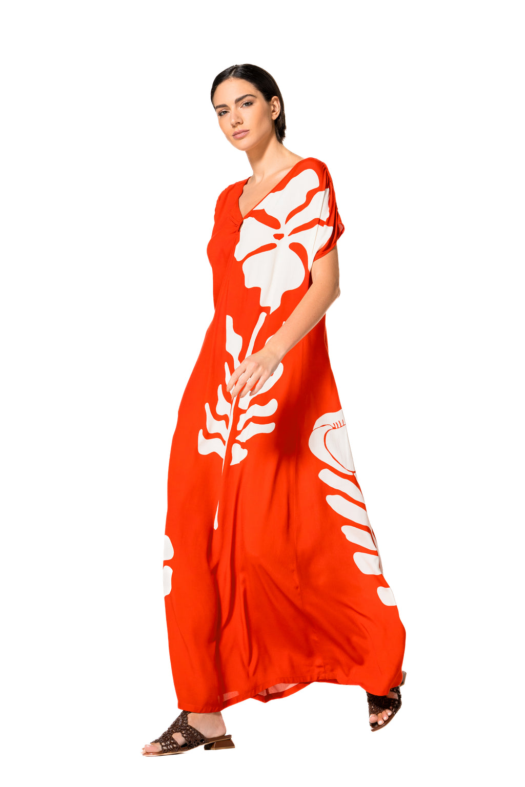 Jurken korte mouw multicolor Caroline Biss