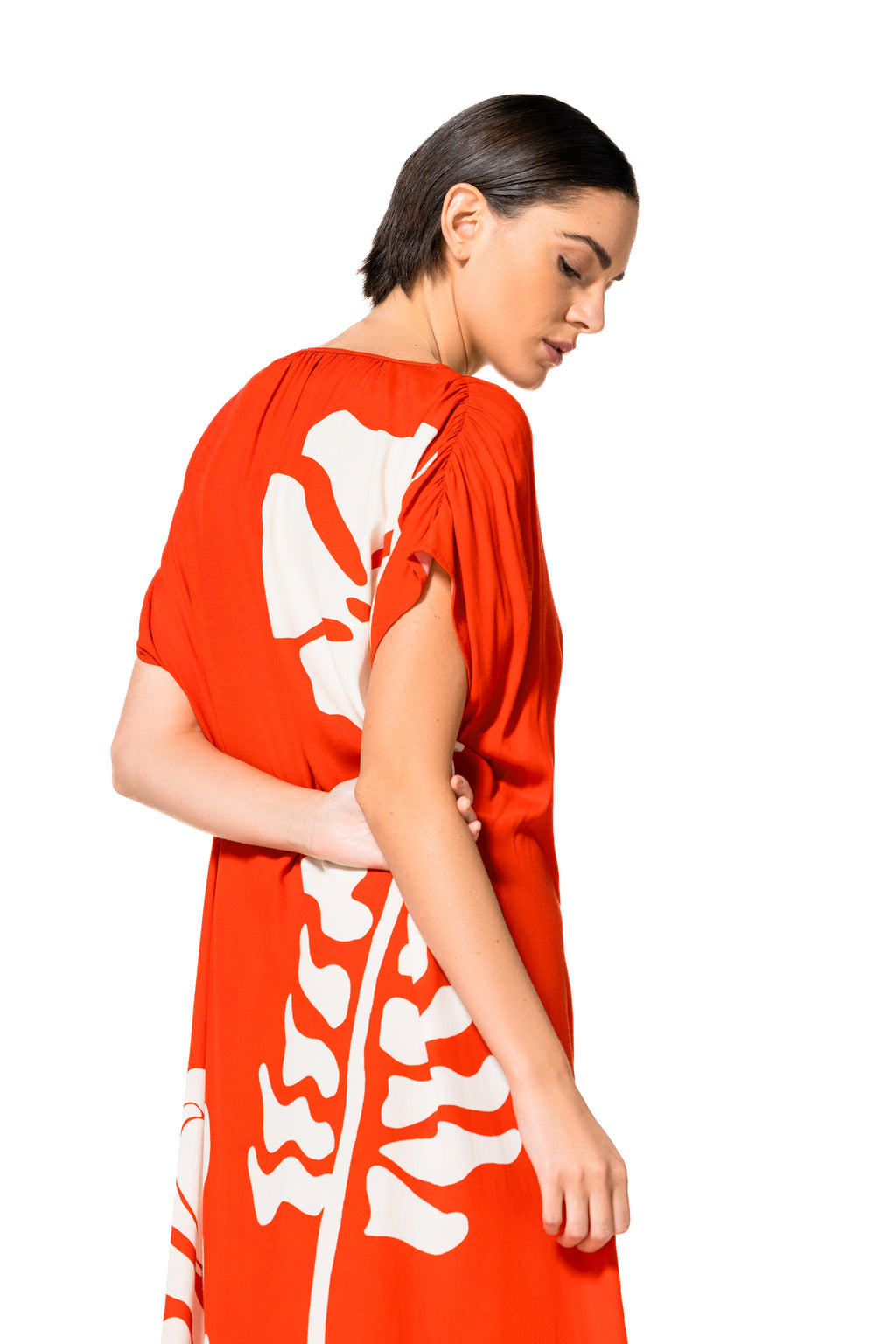 Jurken korte mouw multicolor Caroline Biss