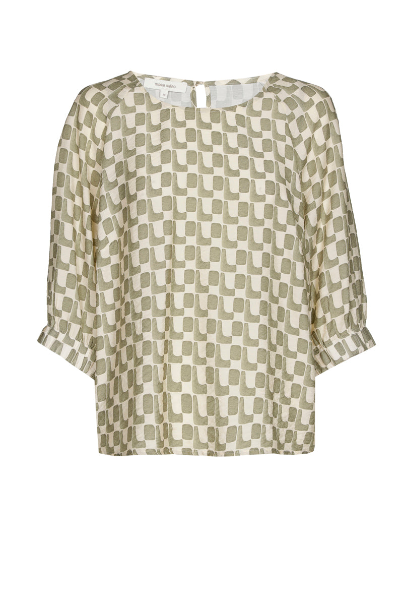 Blouses lange mouw groen Marie Méro