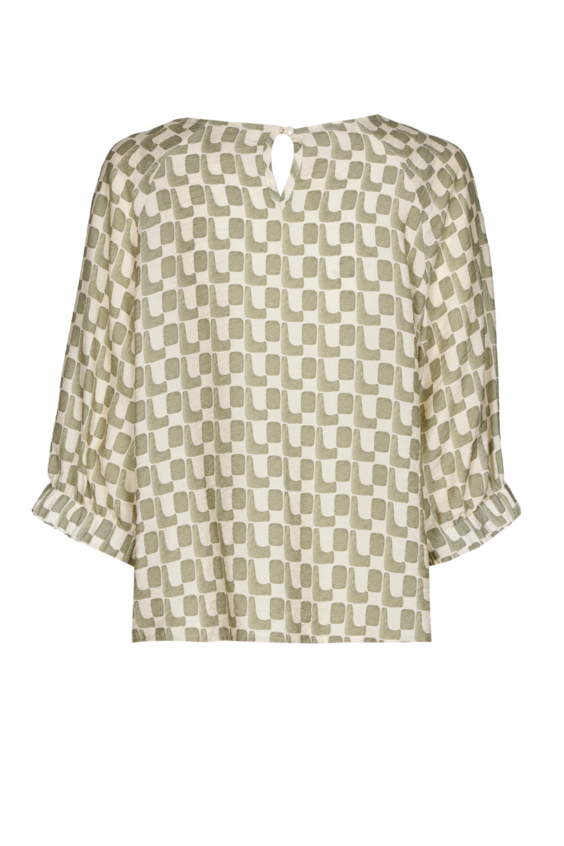 Blouses lange mouw groen Marie Méro