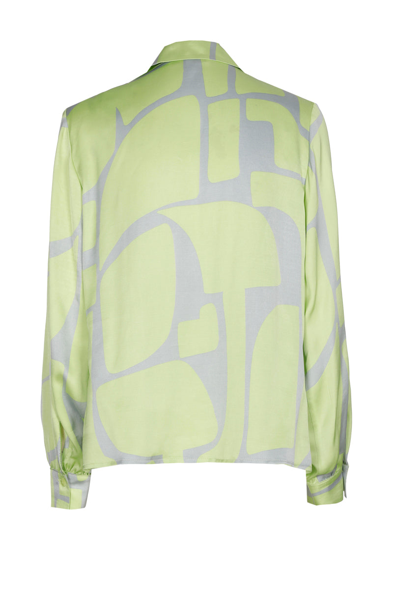 Blouses lange mouw groen Marie Méro