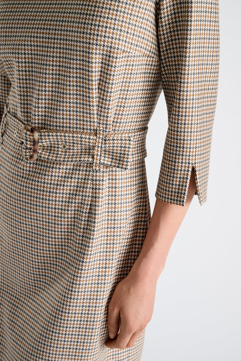 Jurken lange mouw bruin Marie Méro