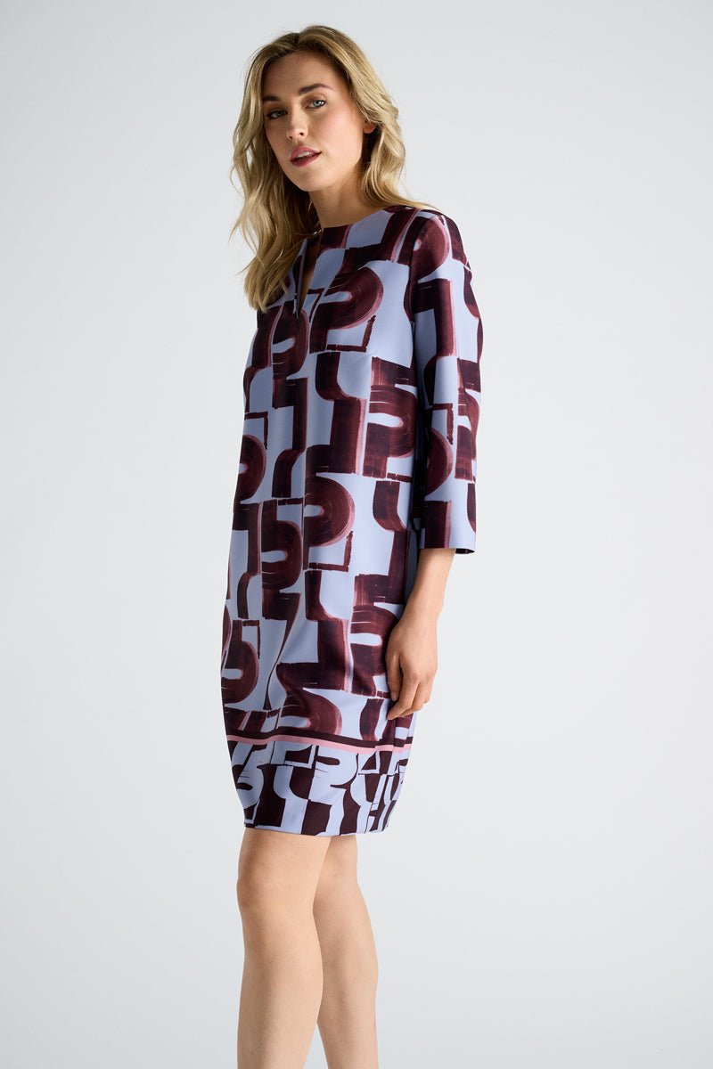 Jurken lange mouw blauw Marie Méro