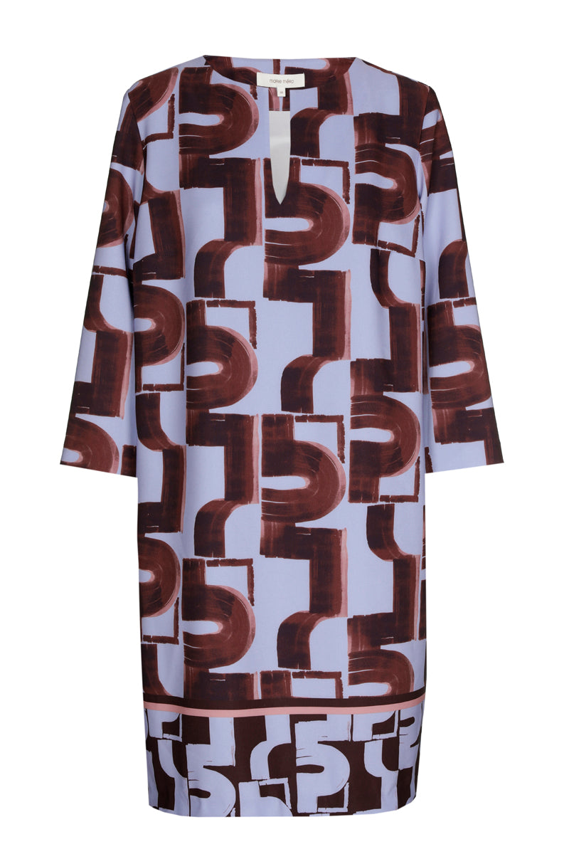 Jurken lange mouw blauw Marie Méro