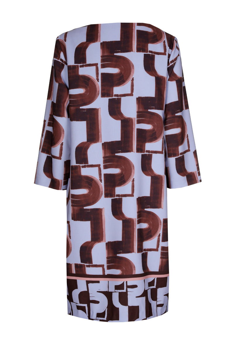 Jurken lange mouw blauw Marie Méro