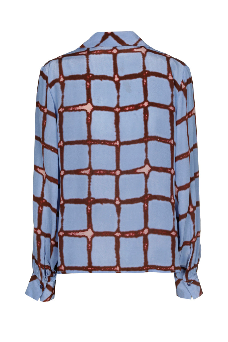 Blouses lange mouw blauw Marie Méro