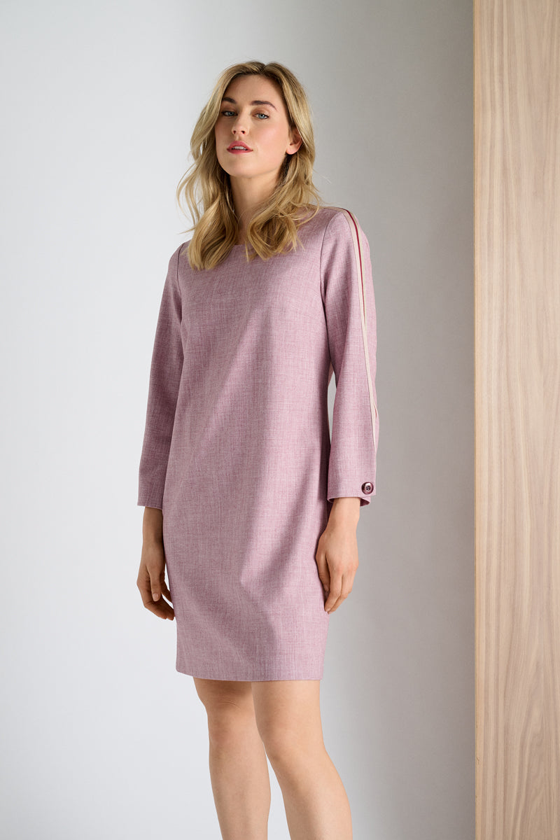 Jurken lange mouw roze Marie Méro