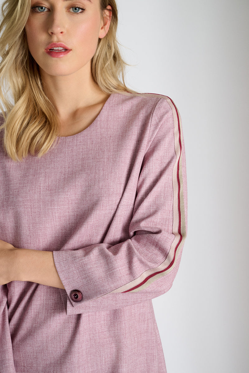 Jurken lange mouw roze Marie Méro