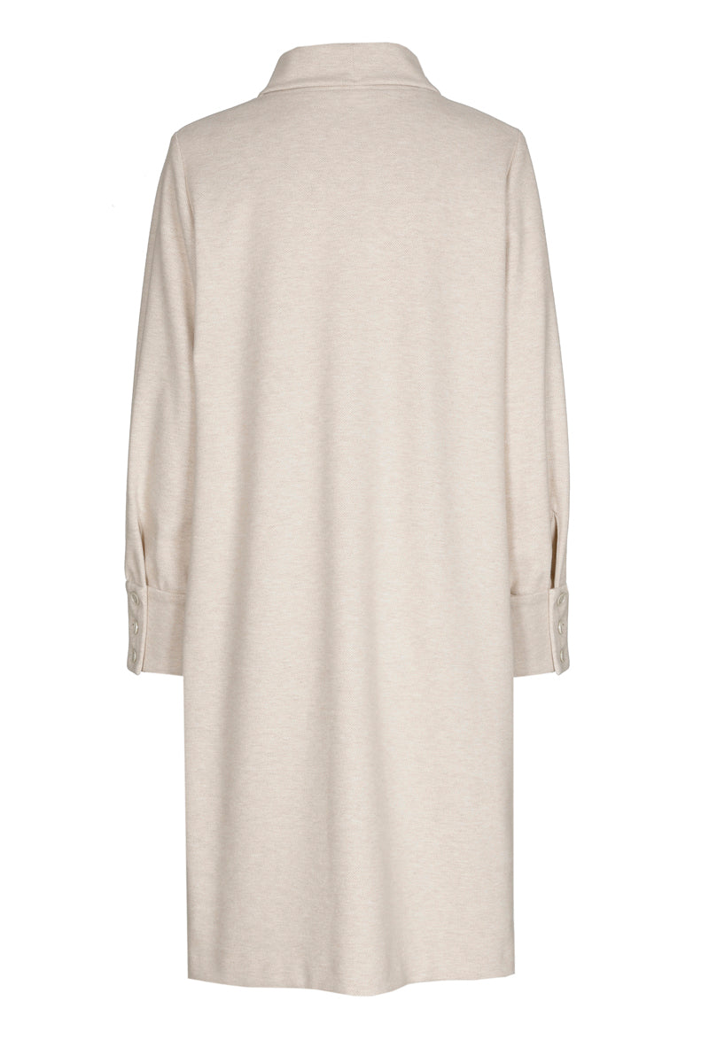 Jurken lange mouw beige Marie Méro