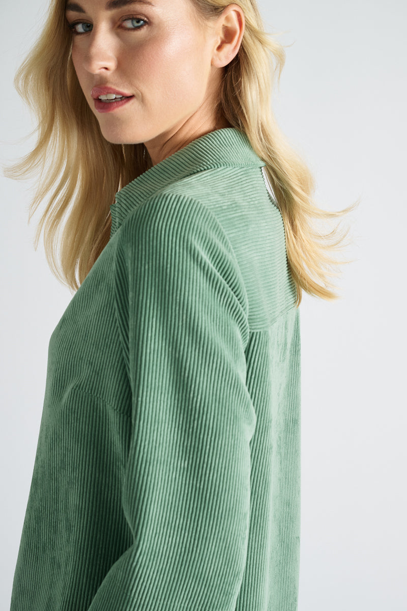 Jurken lange mouw groen Marie Méro