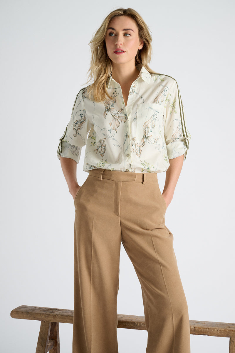 Blouses lange mouw groen Marie Méro