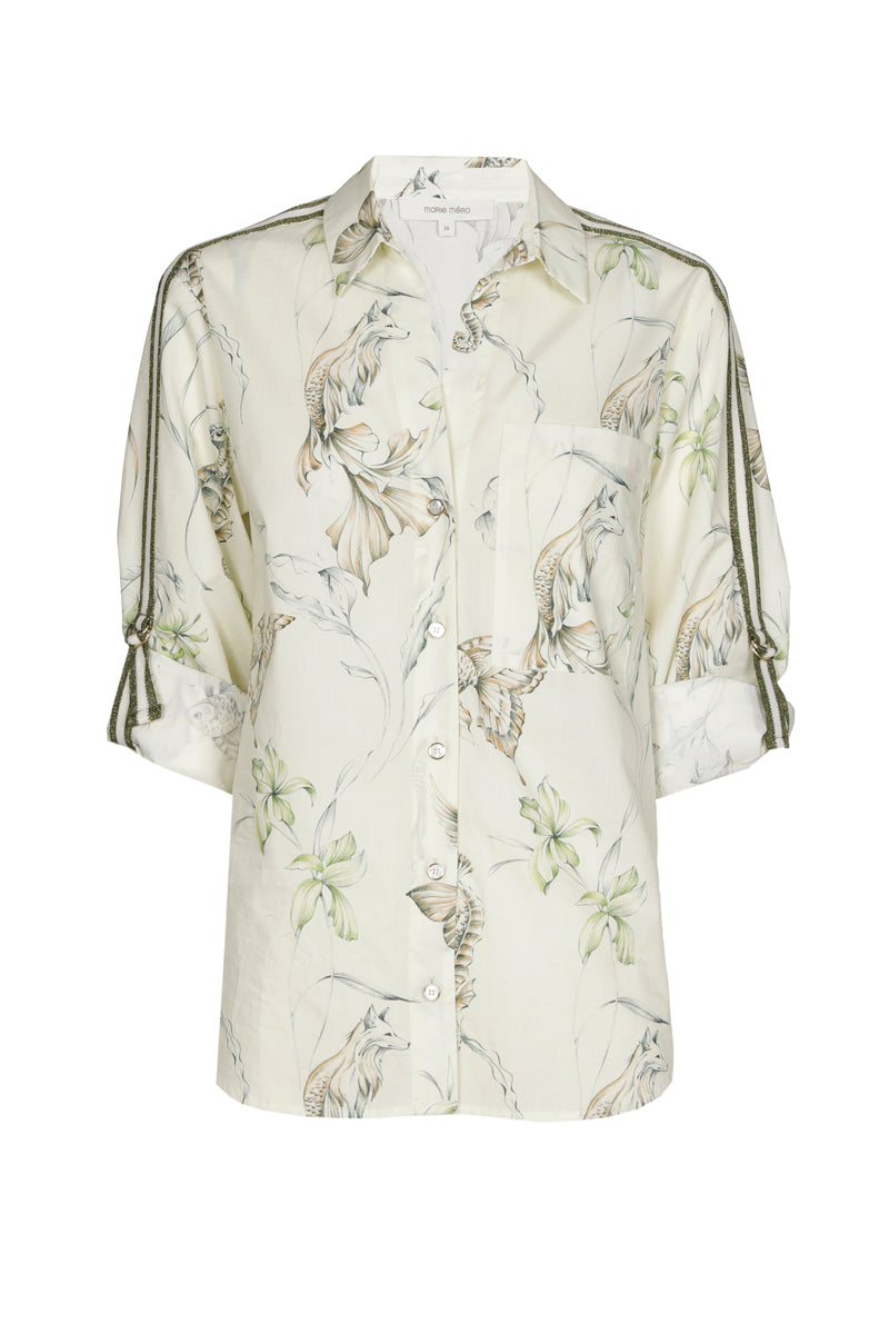 Blouses lange mouw groen Marie Méro