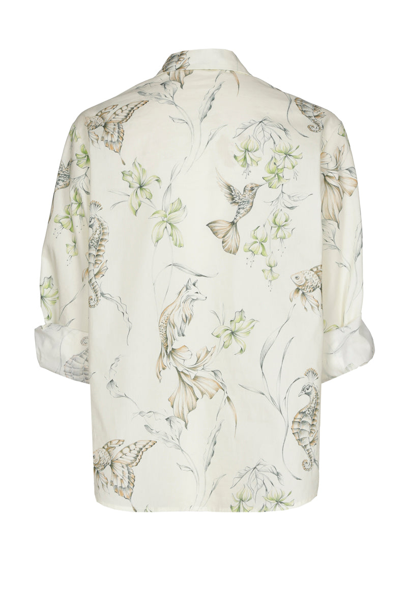 Blouses lange mouw groen Marie Méro