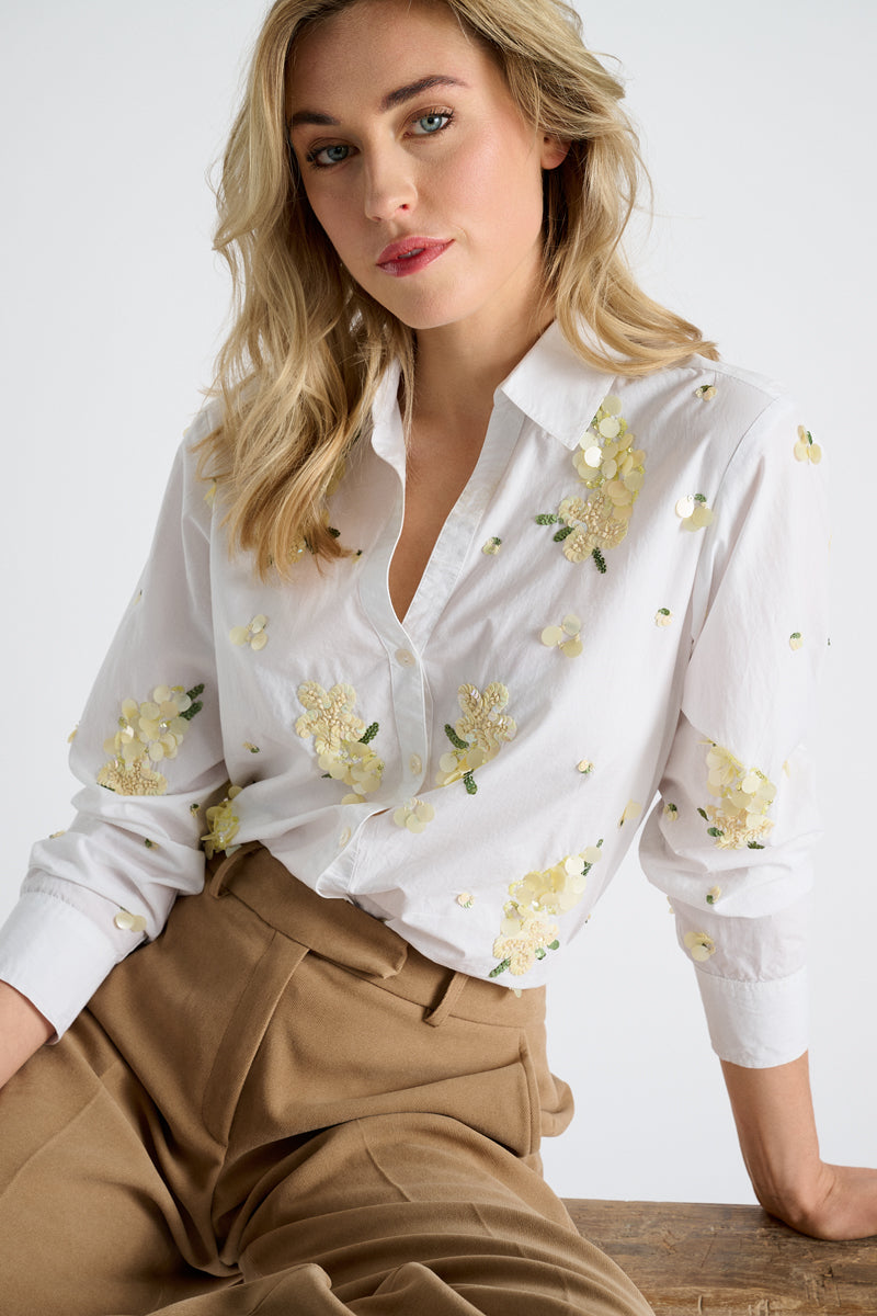 Blouses lange mouw wit Marie Méro