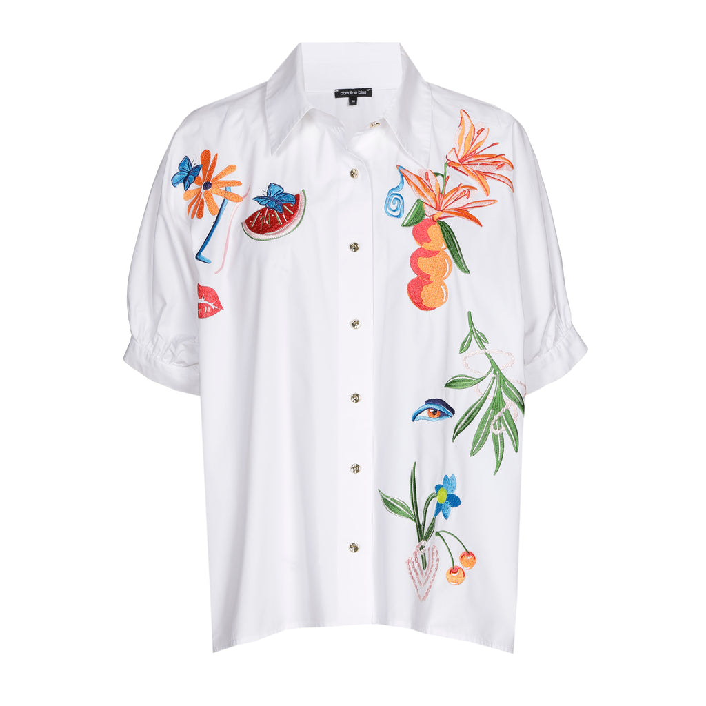 Blouses korte mouw multicolor Caroline Biss
