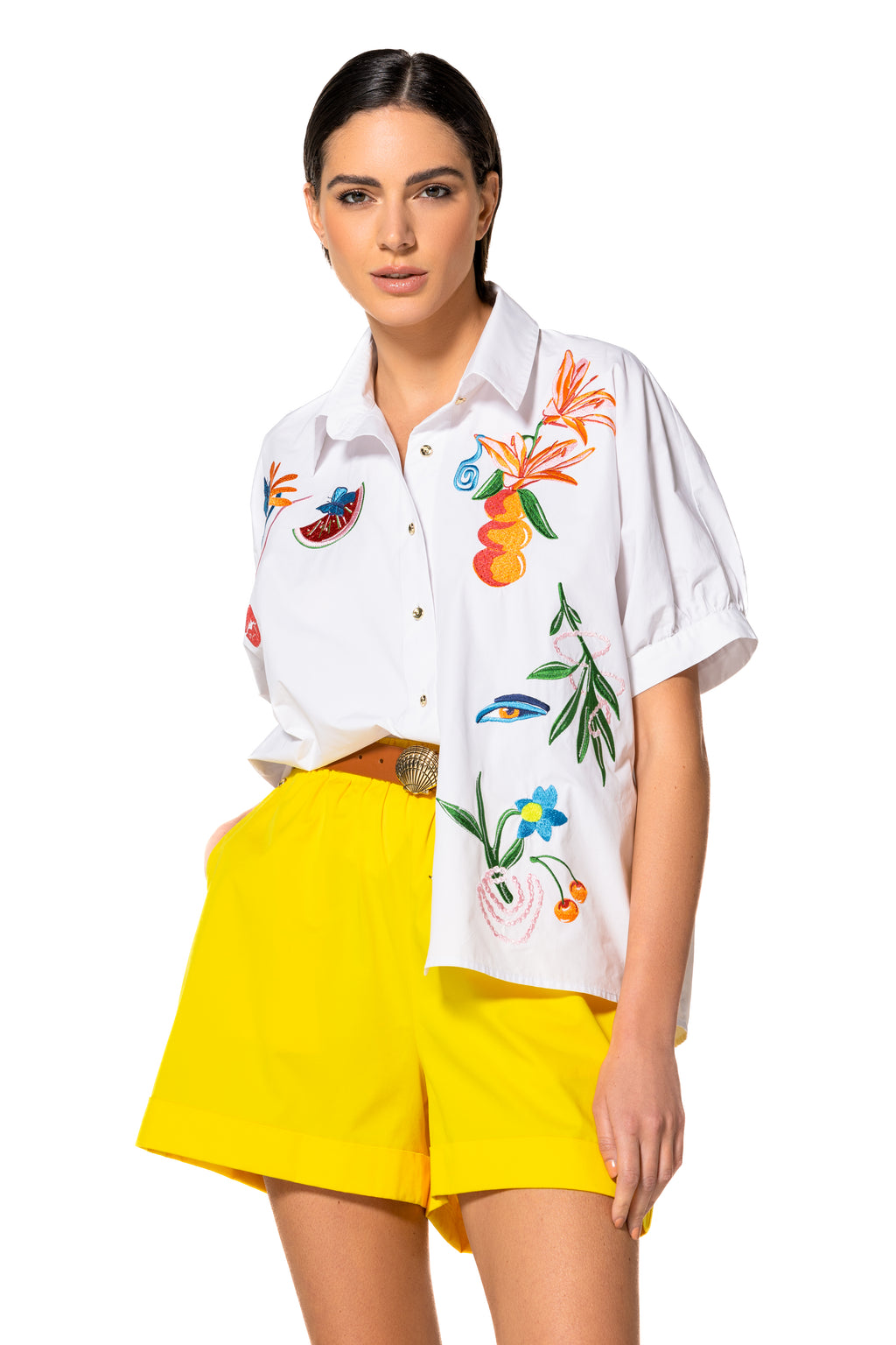 Blouses korte mouw multicolor Caroline Biss