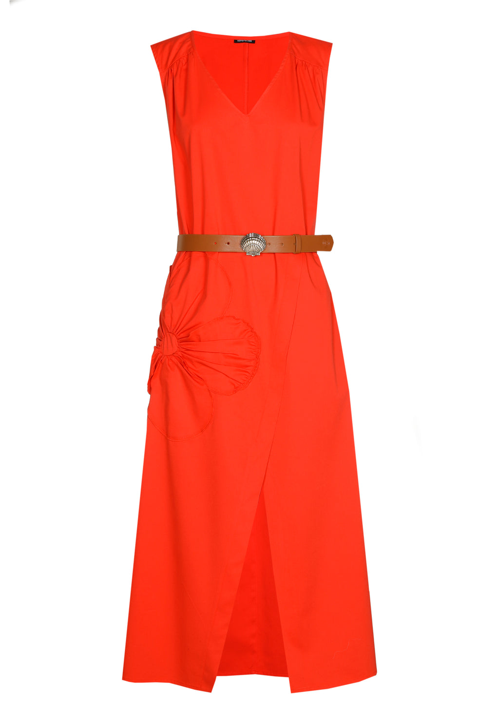Jurken zonder mouw rood Caroline Biss