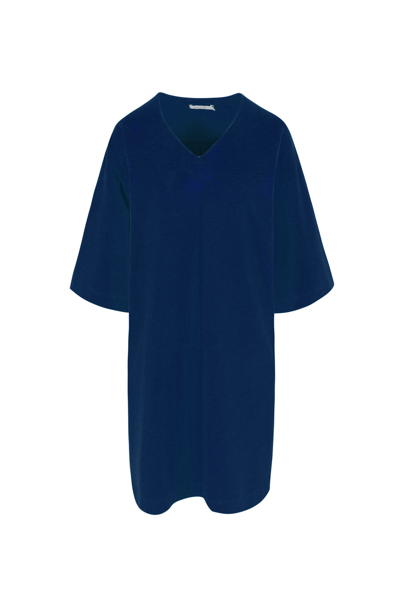 Jurken lange mouw navy Hampton Bays