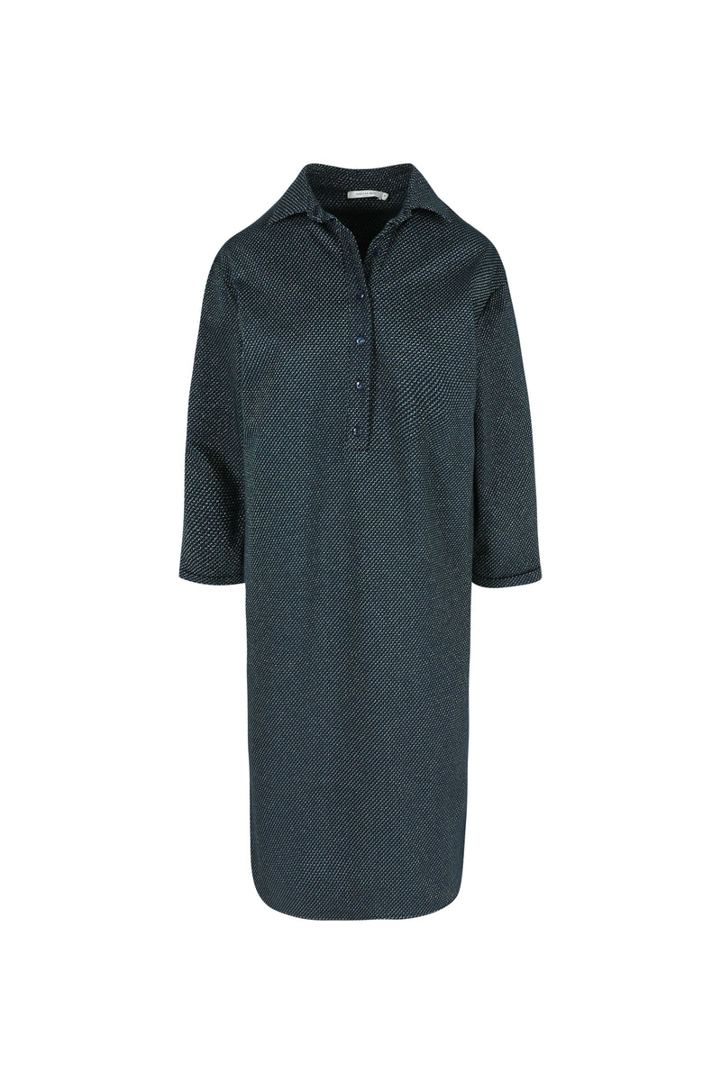 Jurken lange mouw blauw Hampton Bays