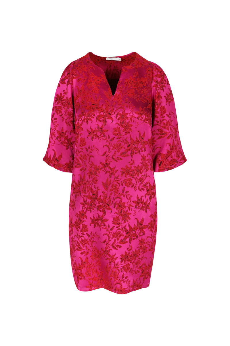 Jurken lange mouw roze Hampton Bays