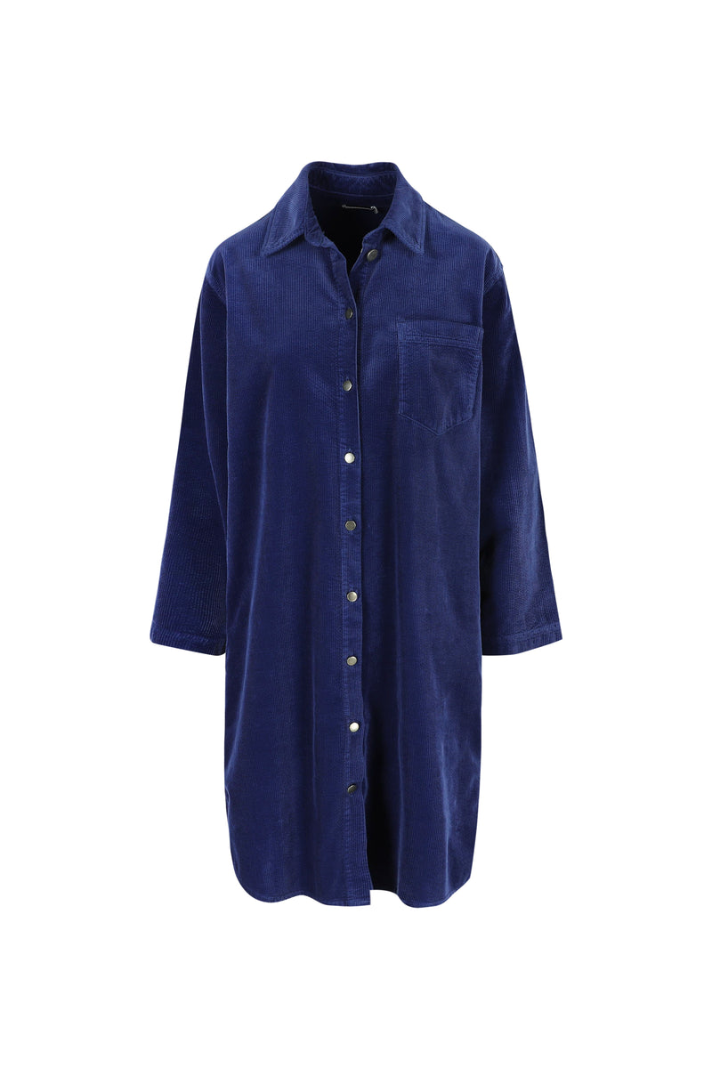 Jurken lange mouw navy Hampton Bays