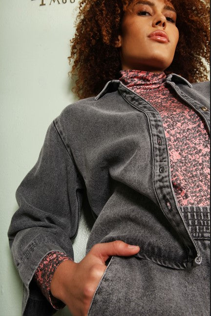 Blouses lange mouw grijs Hampton Bays