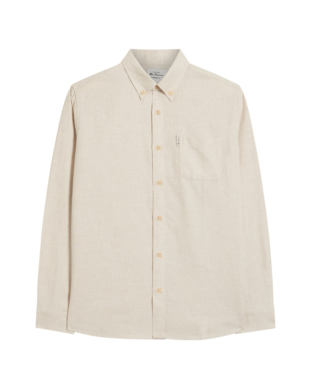Hemden lange mouw beige Ben Sherman