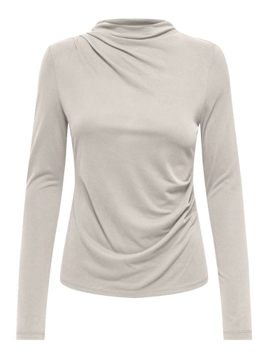 T-shirts lange mouw beige ONLY