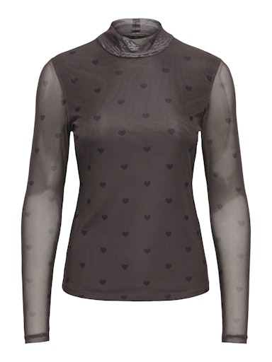 T-shirts lange mouw bruin ONLY