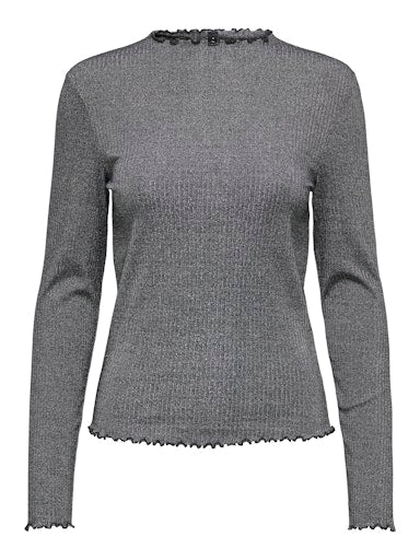 T-shirts lange mouw grijs ONLY