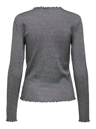 T-shirts lange mouw grijs ONLY