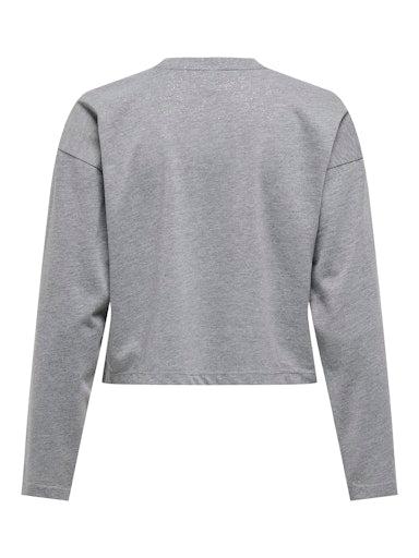 T-shirts lange mouw zilver ONLY