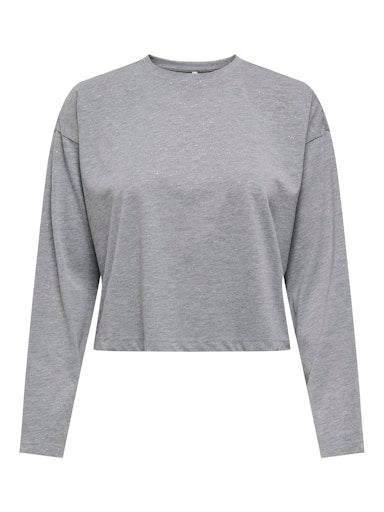 T-shirts lange mouw zilver ONLY
