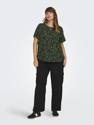 Blouses korte mouw groen ONLY Carmakoma