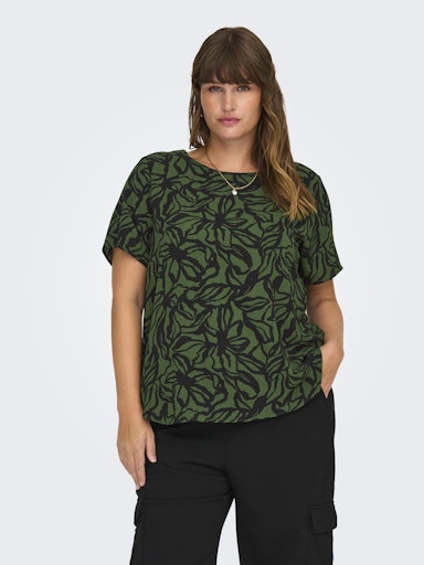 Blouses korte mouw groen ONLY Carmakoma