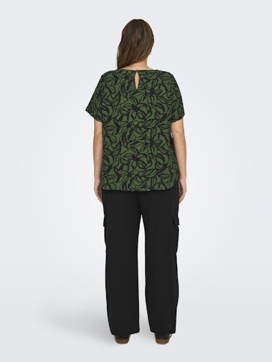 Blouses korte mouw groen ONLY Carmakoma