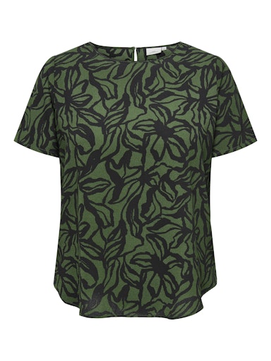 Blouses korte mouw groen ONLY Carmakoma