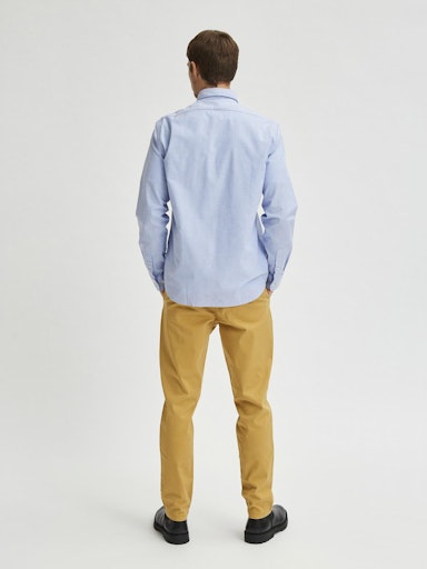 Hemden lange mouw blauw Selected HOMME