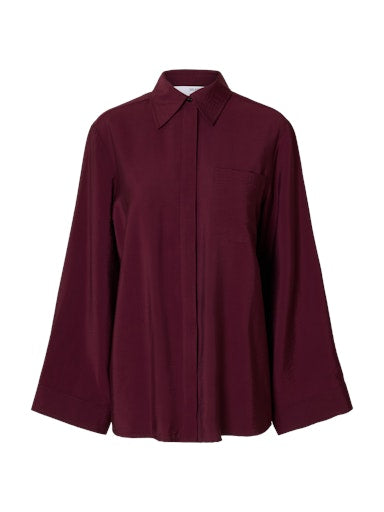 Blouses lange mouw bordeaux Selected FEMME