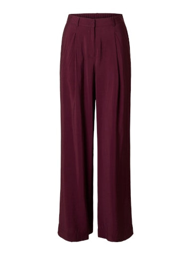 Broeken bordeaux Selected FEMME