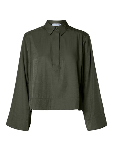 Blouses lange mouw navy Selected FEMME