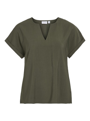 Blouses korte mouw blauw VILA